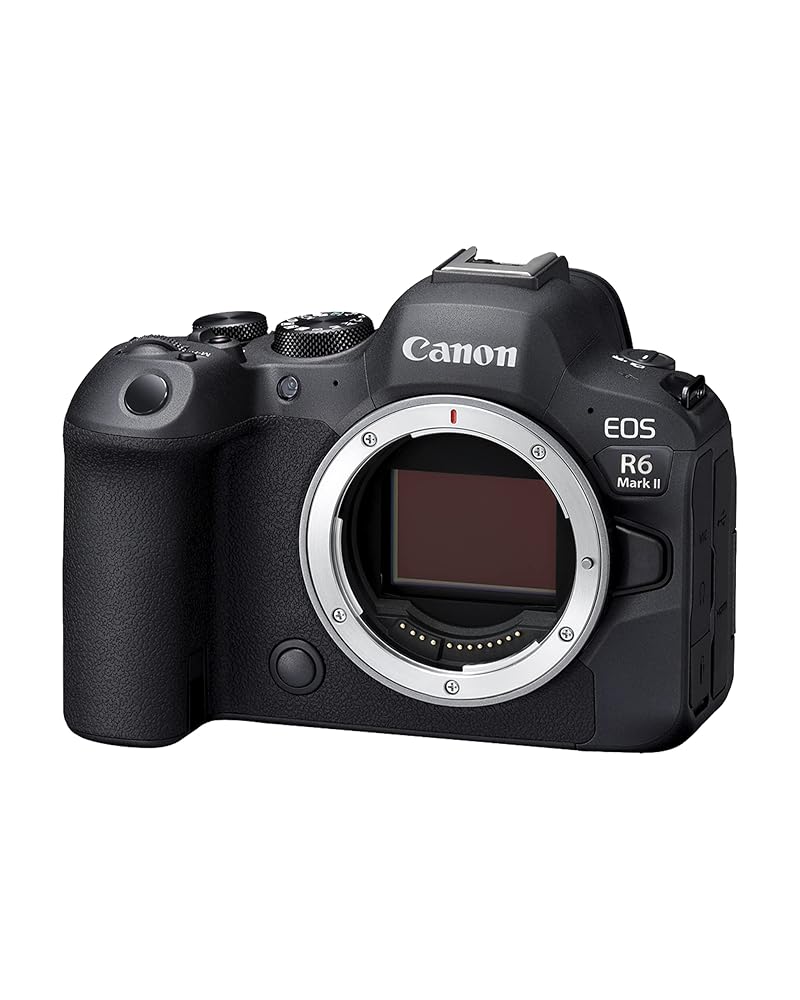 Canon EOS R6 Mark II Mirrorless Camera (Body Only), Full-Frame Camera, 24.2 Megapixel CMOS Sensor, Photo and Video Capabilities, Black