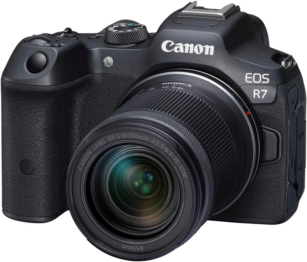 Canon EOS R7 RF-S18-150mm F3.5-6.3 IS STM Lens Kit, Mirrorless Vlogging Camera, 32.5 MP Image Quality, 4K 60p Video, DIGIC X Image Processor, Dual Pixel CMOS AF, Subject...