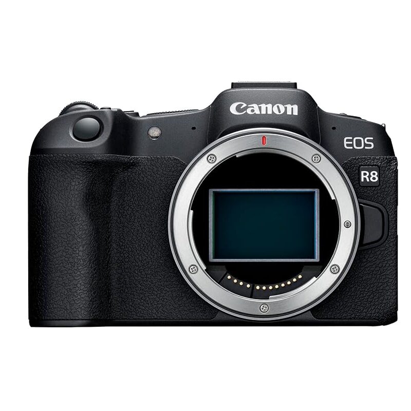 Canon EOS R8 Mirrorless Camera (Body Only), Full-Frame Hybrid Camera, 24.2 Megapixel CMOS Image Sensor, 4K Video, Content Creator Camera, Black