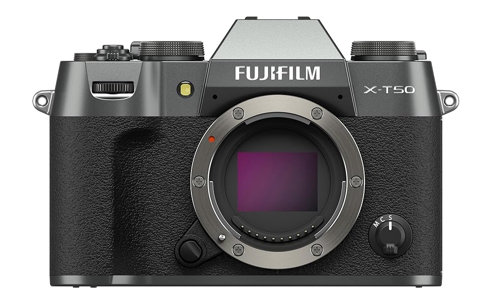 Fujifilm X-T50 Mirrorless Digital Camera Body - Charcoal Silver