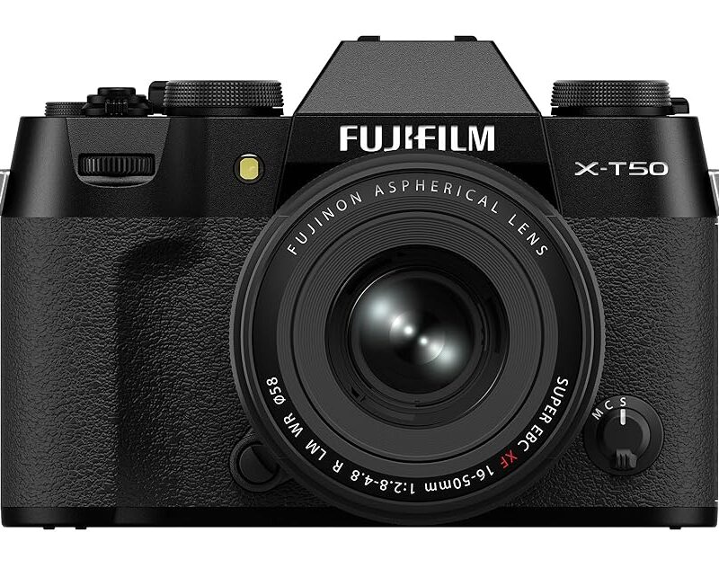 Fujifilm X-T50 Mirrorless Digital Camera XF16-50mmF2.8-4.8 R LM WR Lens Kit - Black