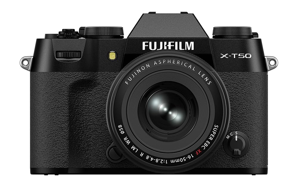 Fujifilm X-T50 Mirrorless Digital Camera XF16-50mmF2.8-4.8 R LM WR Lens Kit - Black