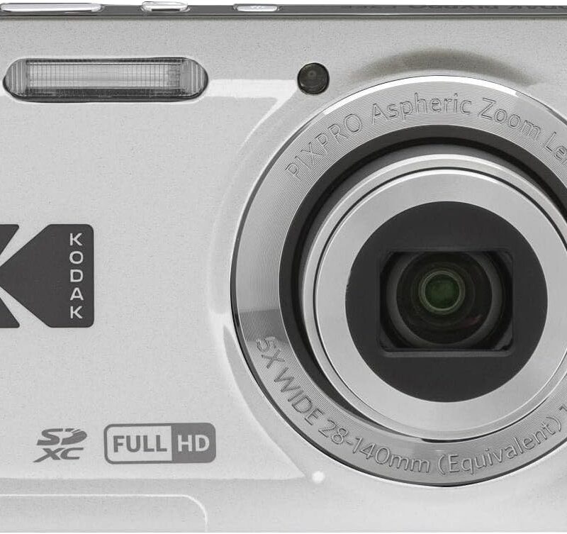 KODAK PIXPRO FZ55-SL 16MP CMOS Sensor Digital Camera 5X Optical Zoom 28mm Wide Angle 1080P Full HD Video 2.7" LCD Vlogging Camera