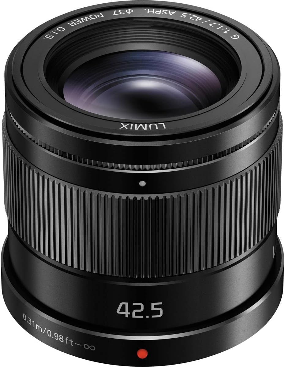 Panasonic LUMIX G LENS, 42.5MM, F1.7 ASPH., MIRRORLESS MICRO FOUR THIRDS, POWER OPTICAL I.S., H-HS043K (USA BLACK)