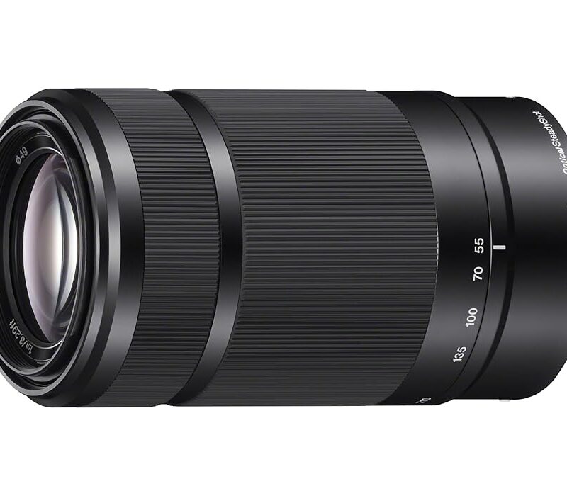 SONY E 55-210mm F4.5-6.3 Lens for SONY E-Mount Cameras (Black) (Renewed)