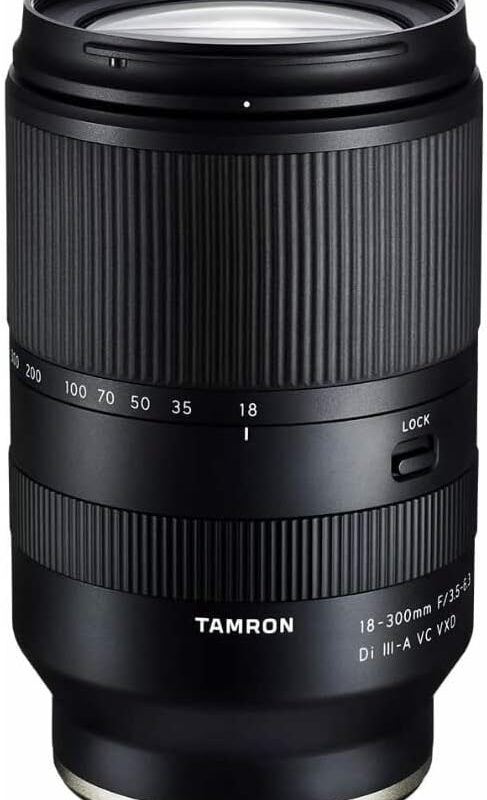 Tamron 18-300mm F/3.5-6.3 Di III-A VC VXD Lens for Sony E APS-C Mirrorless Cameras (Black)