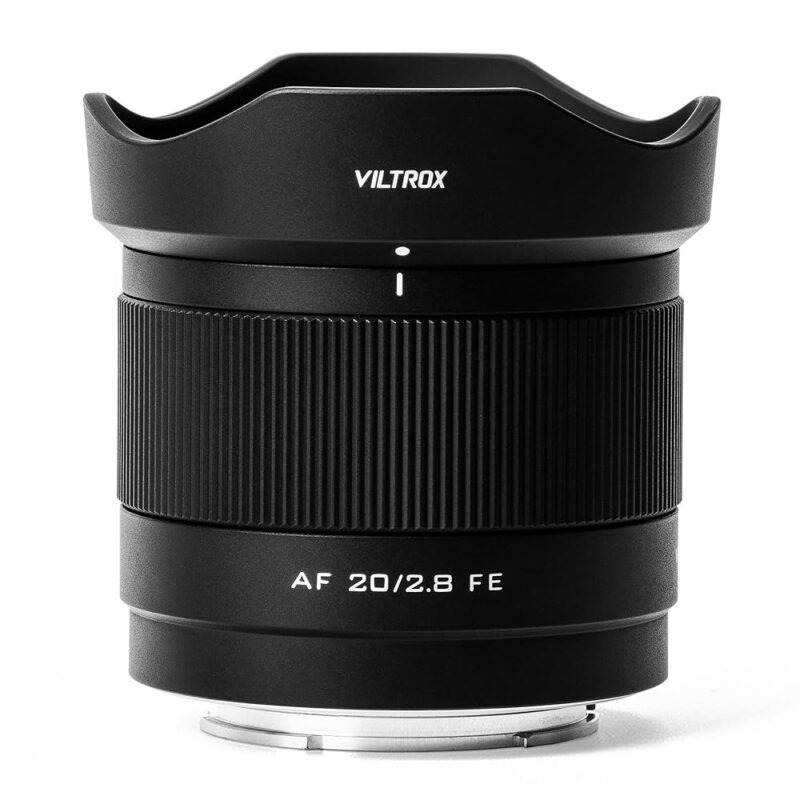 VILTROX 20mm f2.8 FE, 20mm f/2.8 e-Mount Full Frame AF Lens for Sony e Mount, Prime Wide Angle Lens for Sony e Mount a7cr a7cii a7c a6700 zv-e100 a6600 a6400 a7iv a7iii