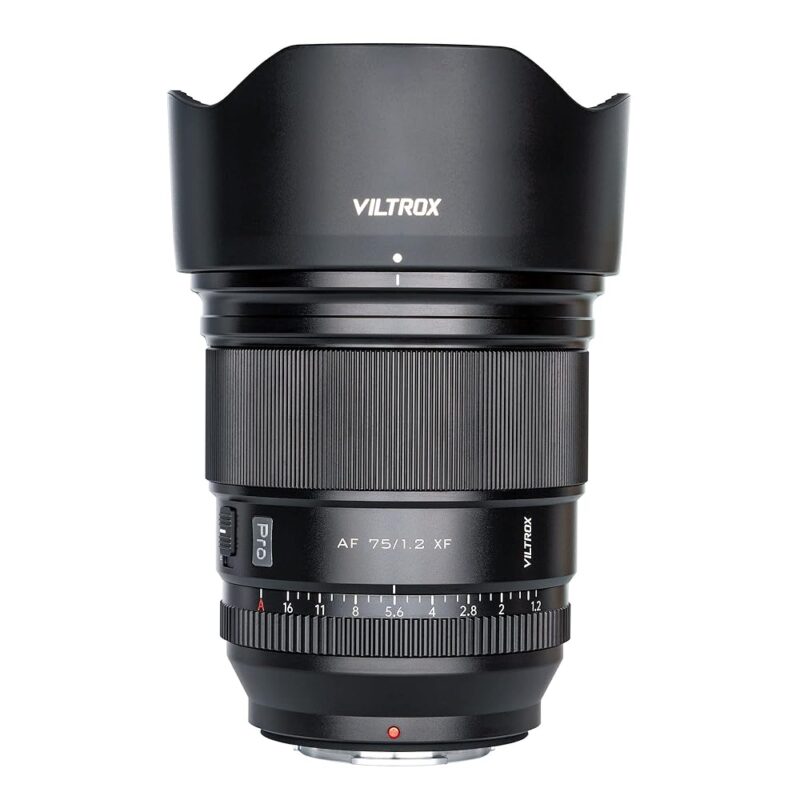 VILTROX PRO 75mm f/1.2 f1.2 Fuji x Mount APS-C Prime Lens for Fujifilm X Mount Camera X-T5 X-H2 X-H2S X-T30 II X-T4